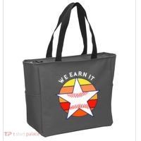 We Earn It Houston Throwback Baseball Star Tote Bag thumb 2