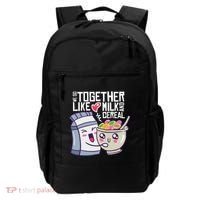 We Go Together Like Milk And Cereal Backpack thumb 0