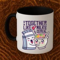 We Go Together Like Milk And Cereal Coffee Mug thumb 2