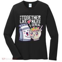 We Go Together Like Milk And Cereal Women's Long Sleeve Shirt thumb 0