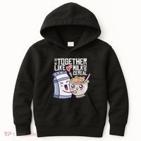 We Go Together Like Milk And Cereal Kids Hoodie thumb 0