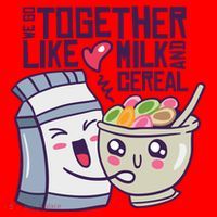 We Go Together Like Milk And Cereal Santa Hat thumb 1