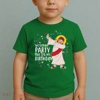We Gonna Party Like It's My Birthday Dabbing Jesus Toddler T-Shirt thumb 2