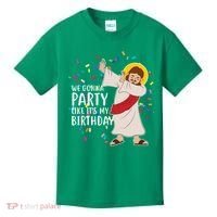 We Gonna Party Like It's My Birthday Dabbing Jesus Kids T-Shirt thumb 0