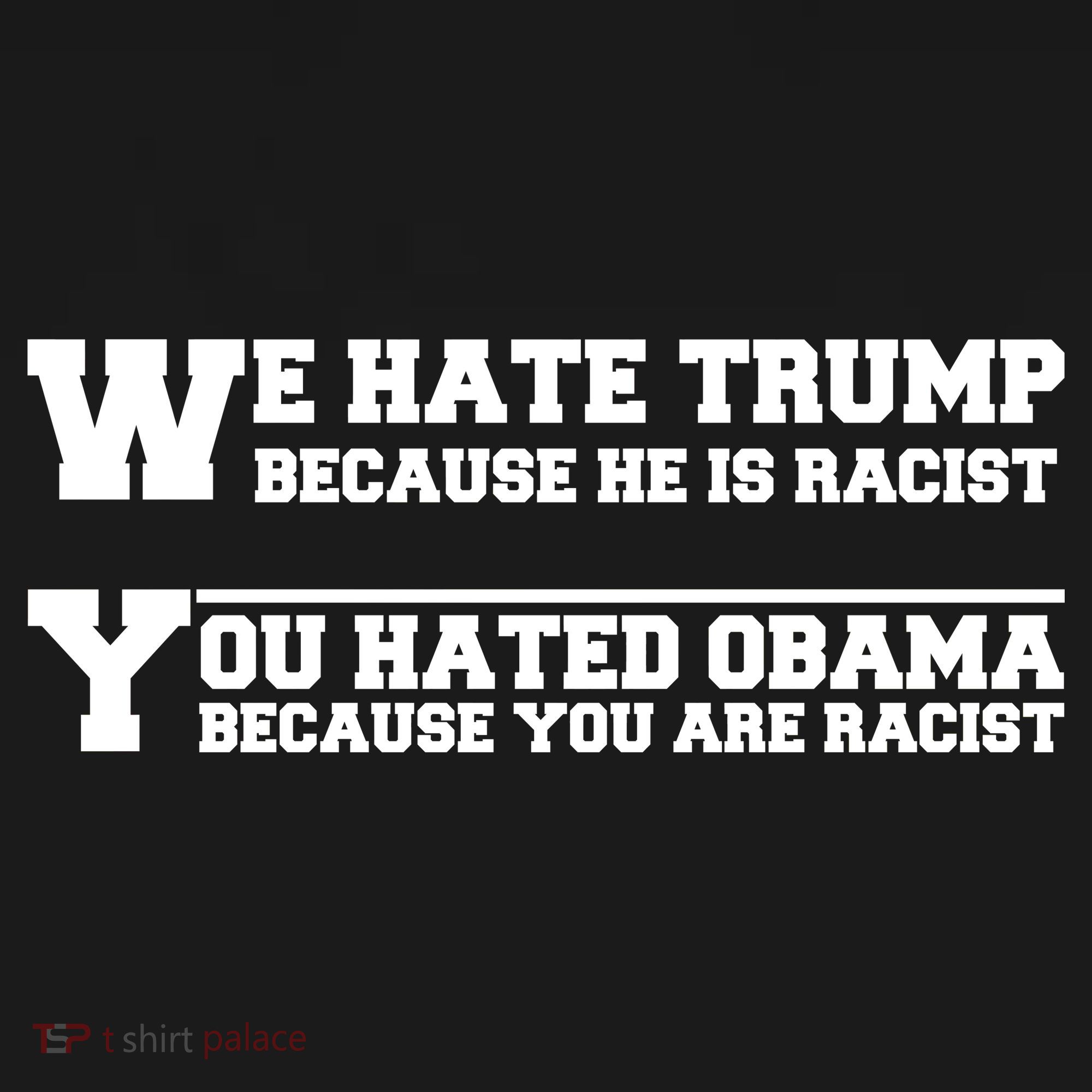 We Hate Trump Because He is Racist. You Hated Obama Because You Are Racist Women's Hoodie