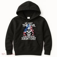 We Hunt The Evil You Pretend Doesn't Exist Kids Hoodie thumb 0