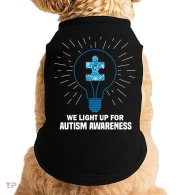 We Light It Up For Autism Awareness Doggie Tank