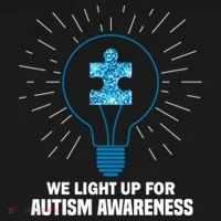 We Light It Up For Autism Awareness Doggie Tank thumb 4