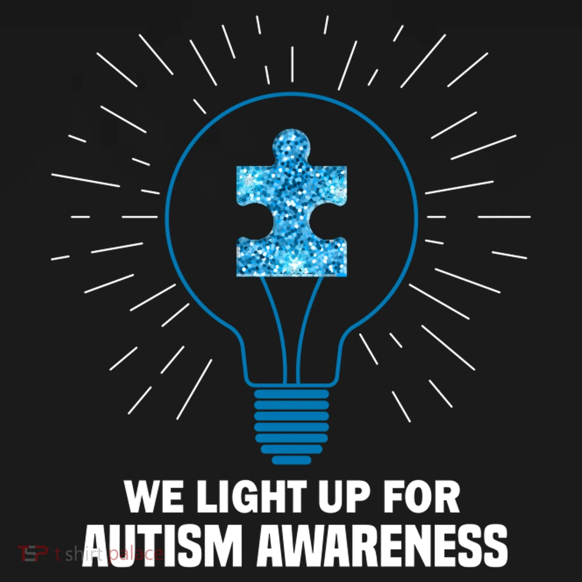 We Light It Up For Autism Awareness Doggie Tank