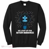 We Light It Up For Autism Awareness Sweatshirt thumb 0