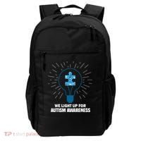 We Light It Up For Autism Awareness Backpack thumb 0