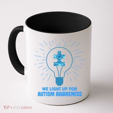 We Light It Up For Autism Awareness Coffee Mug