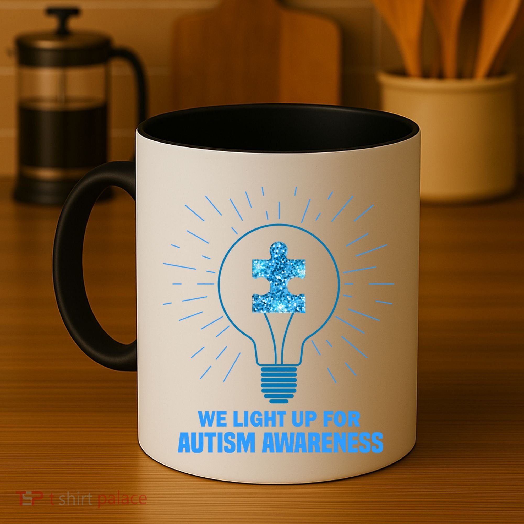 We Light It Up For Autism Awareness Coffee Mug