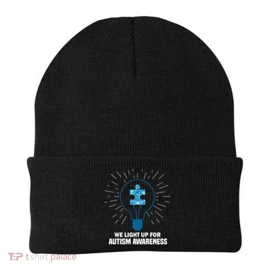 We Light It Up For Autism Awareness Beanie