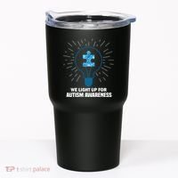 We Light It Up For Autism Awareness Tumbler thumb 0