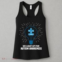 We Light It Up For Autism Awareness Women's Tank Top thumb 3