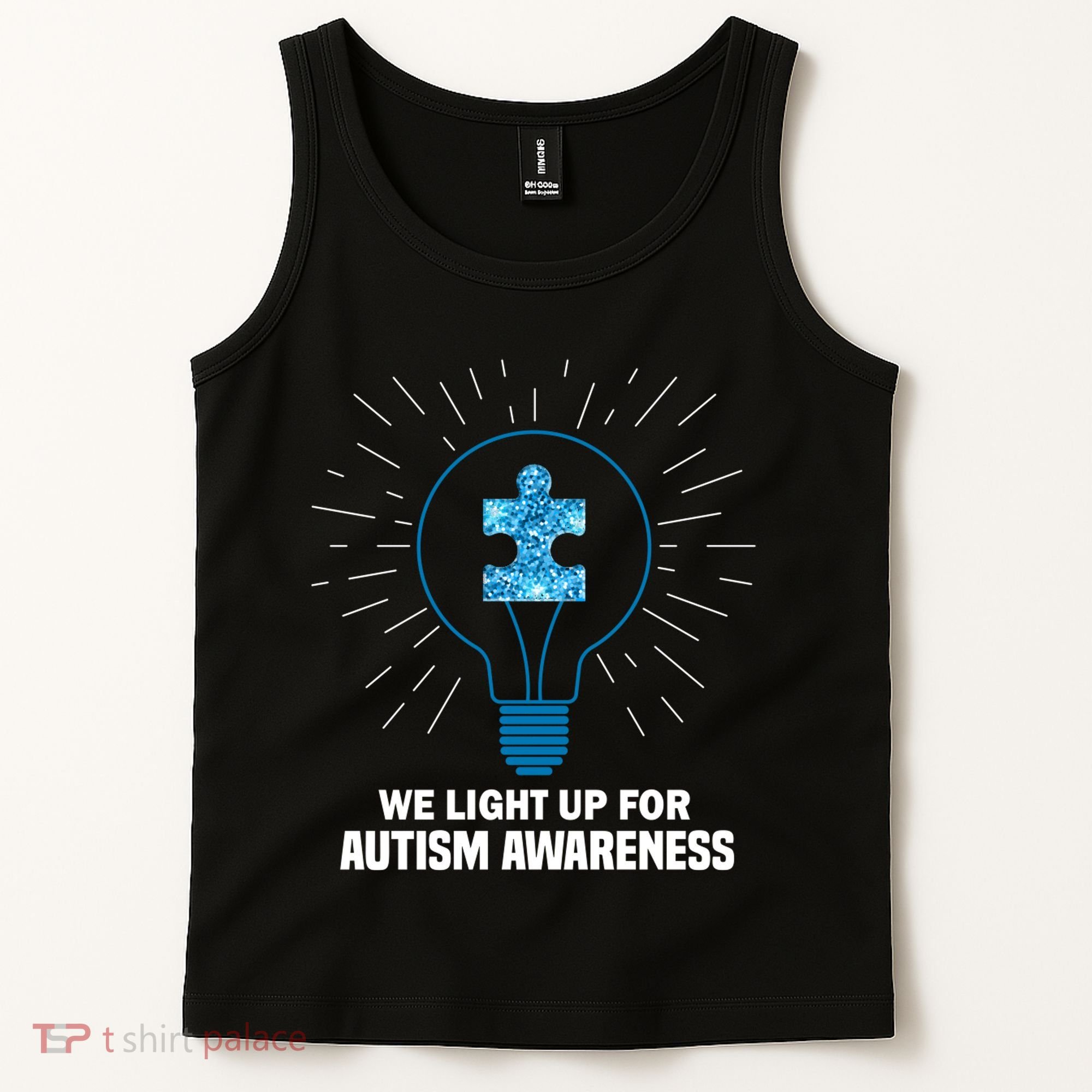 We Light It Up For Autism Awareness Tank Top