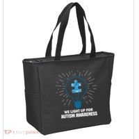 We Light It Up For Autism Awareness Bag thumb 2