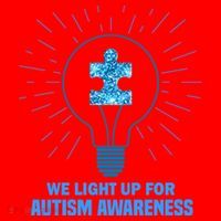 We Light It Up For Autism Awareness Santa Hat thumb 1
