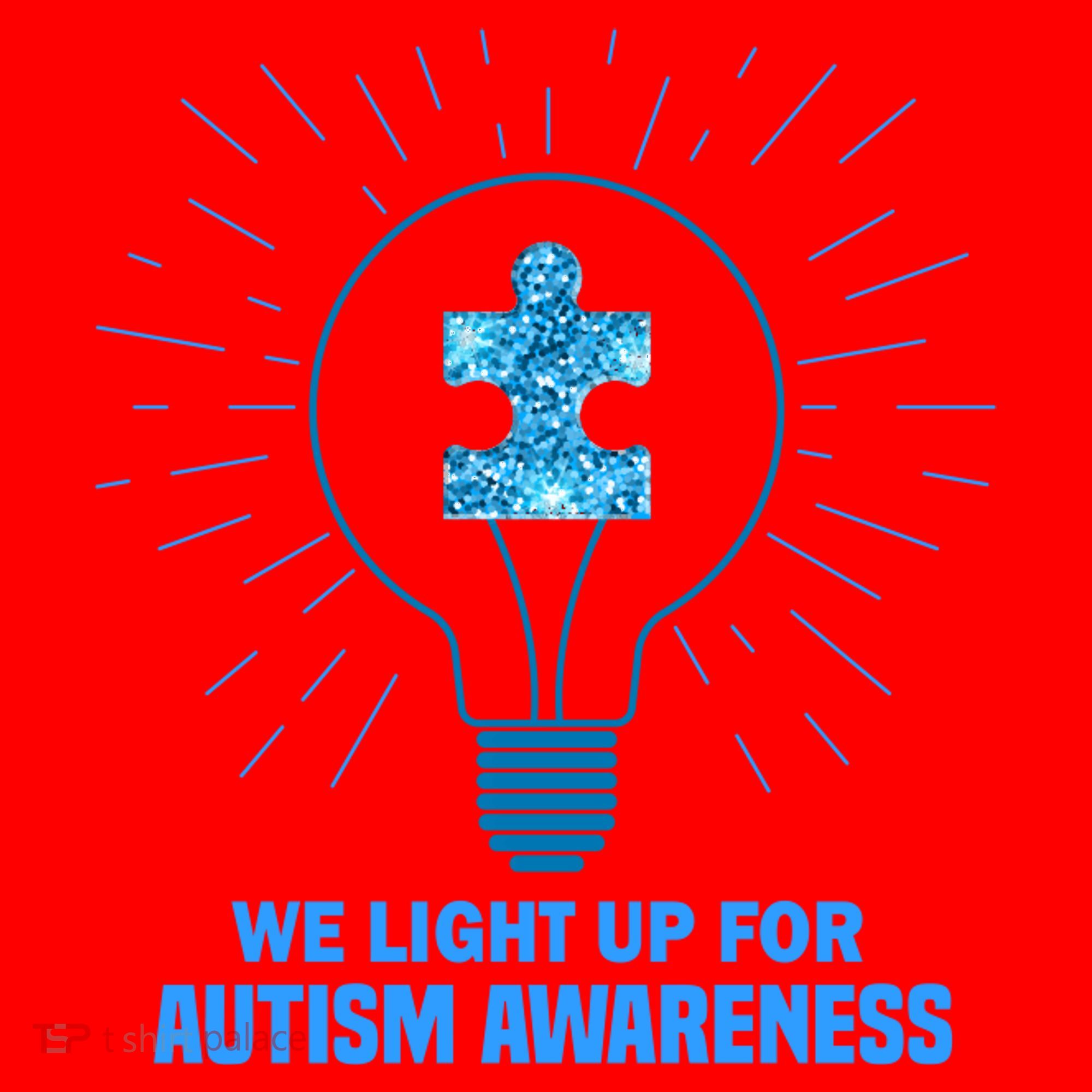 We Light It Up For Autism Awareness Santa Hat