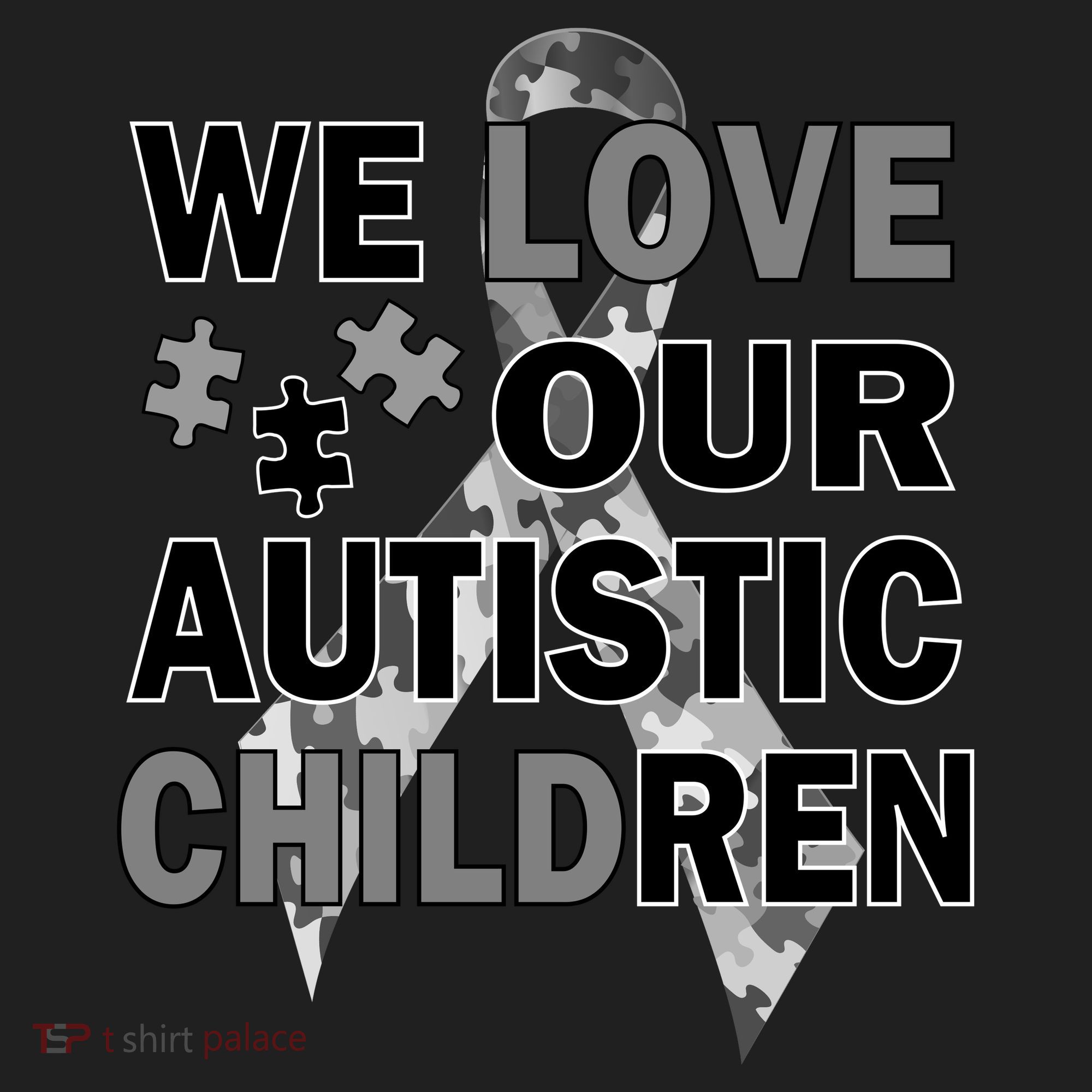 We Love Our Autistic Children Golf Towel