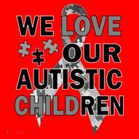 We Love Our Autistic Children Santa Hat thumb 1
