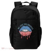 We Love You America Lips Backpack thumb 0