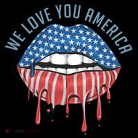 We Love You America Lips Backpack thumb 2