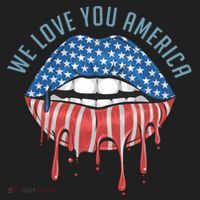 We Love You America Lips Tumbler thumb 3