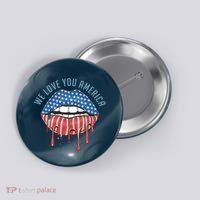 We Love You America Lips Button thumb 0