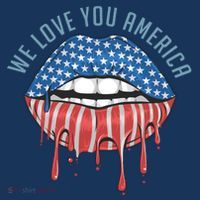 We Love You America Lips Bucket Hat thumb 4