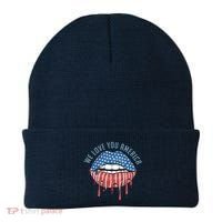 We Love You America Lips Beanie thumb 0