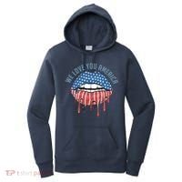 We Love You America Lips Women's Hoodie thumb 0