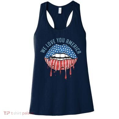 We Love You America Lips Women's Tank Top