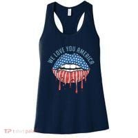 We Love You America Lips Women's Tank Top thumb 0