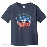We Love You America Lips Toddler T-Shirt thumb 0