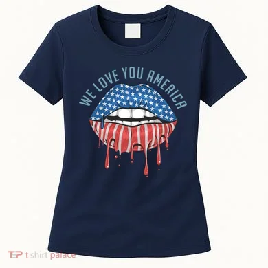 We Love You America Lips Women's T-Shirt