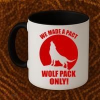 We Made A Pact Wolf Pack Only Coffee Mug thumb 2