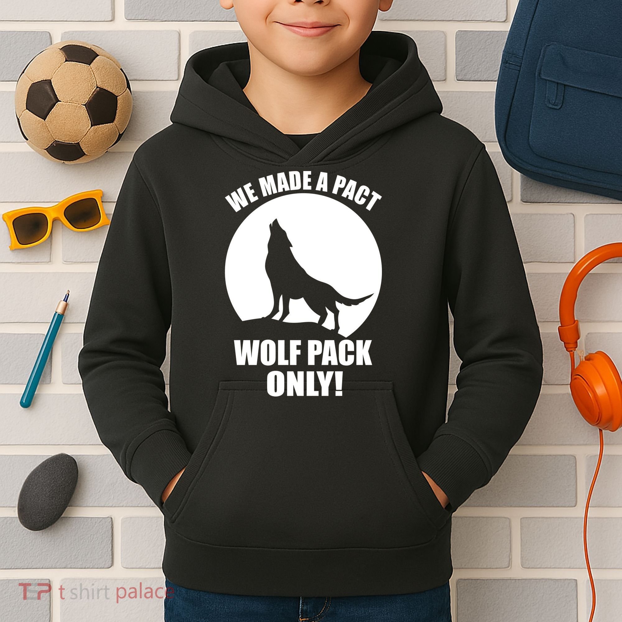 We Made A Pact Wolf Pack Only Kids Hoodie