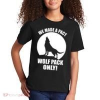 We Made A Pact Wolf Pack Only Kids T-Shirt thumb 2