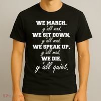 We March, Y'all Mad. Women's Rights Saying T-Shirt thumb 3