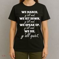 We March, Y'all Mad. Women's Rights Saying T-Shirt thumb 4