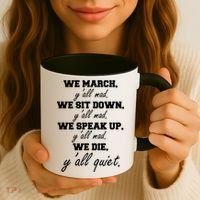 We March, Y'all Mad. Women's Rights Saying Coffee Mug thumb 3