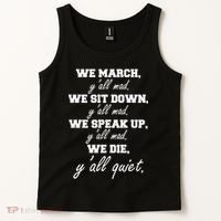 We March, Y'all Mad. Women's Rights Saying Tank Top thumb 2