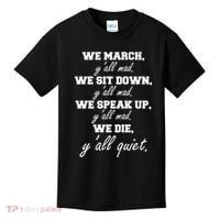 We March, Y'all Mad. Women's Rights Saying Kids T-Shirt thumb 0