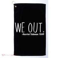 We Out Harriet Tubman Golf Towel thumb 0