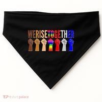 We Rise Together Unity Protest Support USA-Made Doggie Bandana thumb 0