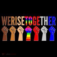 We Rise Together Unity Protest Support Long Sleeve Shirt thumb 2