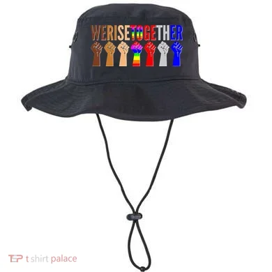 We Rise Together Unity Protest Support Bucket Hat