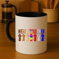 We Rise Together Unity Protest Support Coffee Mug thumb 4